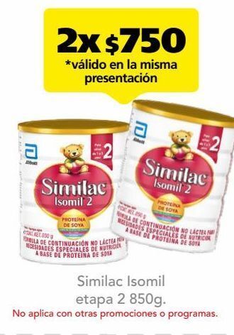Farmacia San Pablo Similac isomil etapa 2 fórmula de continuación con proteína de soya niños de 1 a 3 años oferta