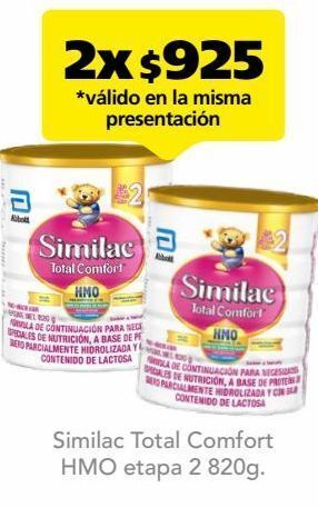 Farmacia San Pablo Similac total comfort etapa 2 fórmula infantil para niños de 1 a 3 años con hmo 820 g oferta