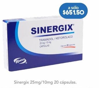 Farmacia San Pablo Sinergix 20 cápsulas caja oferta