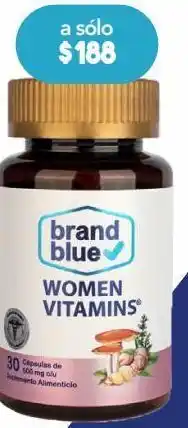 Farmacia San Pablo Brand blue suplemento alimenticio vitaminas para mujer 30 cápsulas oferta