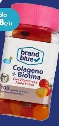 Farmacia San Pablo Brand blue suplemento alimenticio gomitas con colágeno y biotina 100 piezas oferta
