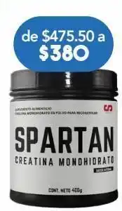 Farmacia San Pablo Stamino creatina monohidrato en polvo spartan sabor natural 400 g oferta