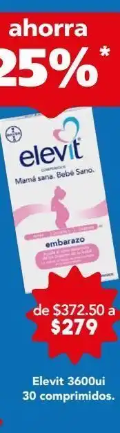 Farmacia San Pablo Elevit multivitamínico para el embarazo 30 comprimidos oferta