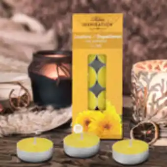 Vela aromática tea light crisantemo