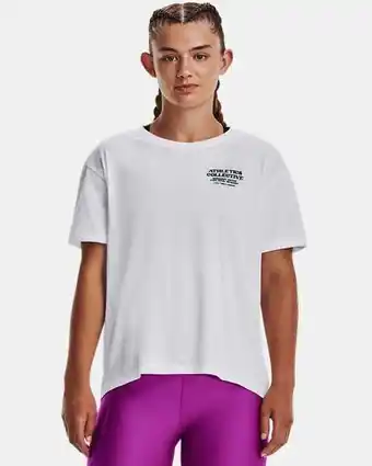 Under Armour Playera manga corta ua boost your mood para mujer oferta