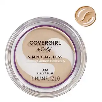 Base de maquillaje simply ageless classic beige covergirl + olay