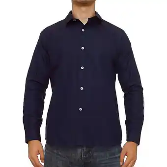 Sears Camisa casual slim fit para hombre manga larga vasarelli oferta