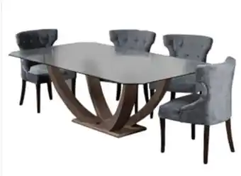 Mesa dimap tiffany rect 6/s nogal 120 x 220 cm (nuevo)