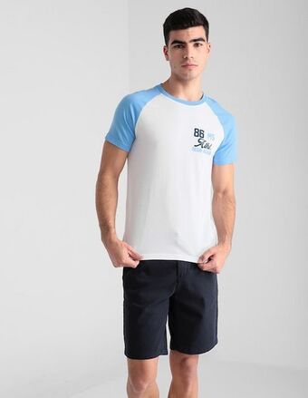 Suburbia Playera mossimo cuello redondo estampado gráfico para hombre oferta