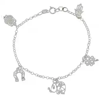 Pulsera de la suerte de plata villalpando