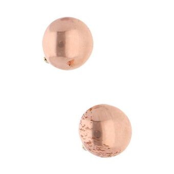 Nacional Monte de Piedad Aretes huecos en oro dos tonos 14 kilates. oferta