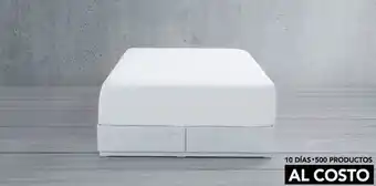 Base con cajón cama matrimonial keyser gris
