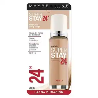 Sanborns Base de maquillaje maybelline new york super stay 24h nude 30 ml oferta