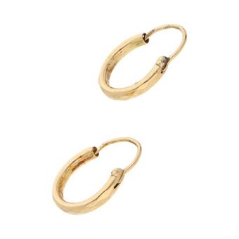 Nacional Monte de Piedad Arracadas facetadas en oro amarillo 18 kilates. oferta