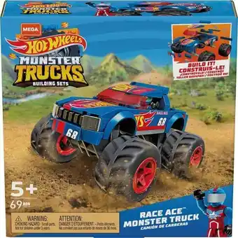 Mattel mega construx hot wheels race ace monster truck hdj93
