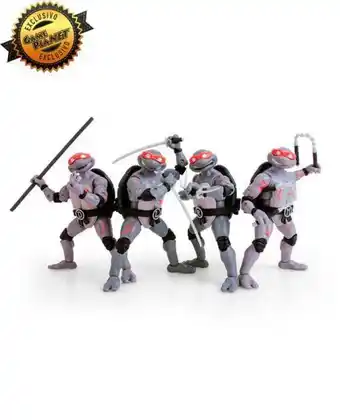 Set de figuras de accion bst axn teenage mutant ninja turtles battle damage exclusivo