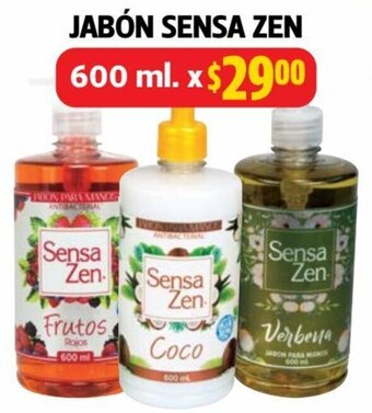 Farmacias Guadalajara JABÓN SENSA ZEN 600 ml. oferta