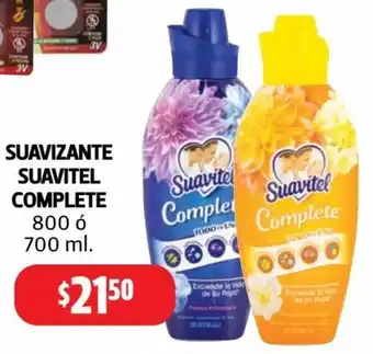 Farmacias Guadalajara SUAVIZANTE SUAVITEL COMPLETE 800 ó 700ml oferta