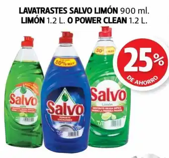 Farmacias Guadalajara LAVATRASTES SALVO LIMÓN 900ml. LIMÓN 1.2L O POWER CLEAN 1.2L oferta