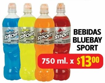 Farmacias Guadalajara BEBIDAS BLUEBAY SPORT 750ml oferta