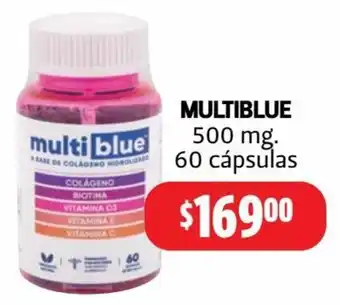 Farmacias Guadalajara MULTIBLUE 500 mg. 60 cápsulas oferta