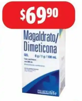 Farmacias Guadalajara ANTIÁCIDOS MAGALDRATO/DIMETICONA PHARMALIFE 250 ml. Suspensión oferta