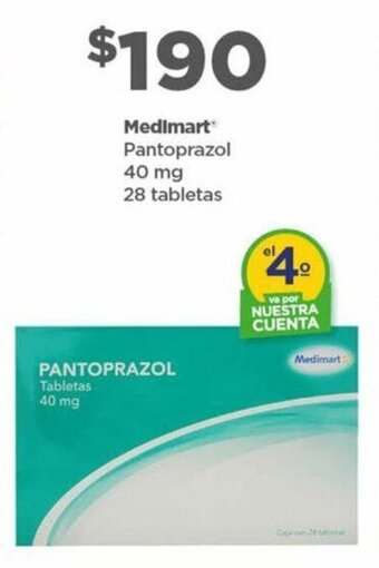 Bodega Aurrerá Medimart Pantoprazol 40 mg 28 tabletas oferta