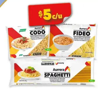 Bodega Aurrerá Aurrera CODO / FIDEO / SPAGHETTI 200g oferta