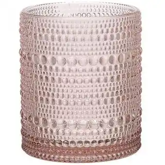 Vaso dof gotas lluvia vidrio rosa sears méxico