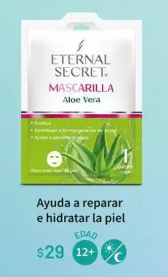 Ayuda a reparar e hidratar la piel EDAD 12+