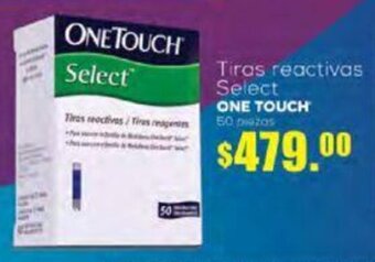 Tiras reactivas Select ONE TOUCH 50 piezas