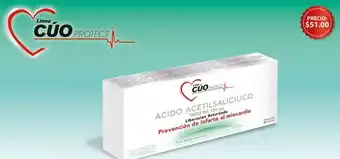 Farmacias Similares CUO PROTECT ÁCIDO ACETILSALICILICO CAJA CON 30 TABLETAS oferta