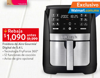 Walmart Freidora de Aire Gourmia® Digital de 5.4 L oferta