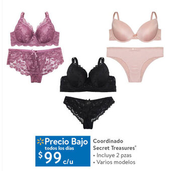 Coordinado Secret Treasures . Incluye 2 pzas • Varios modelos