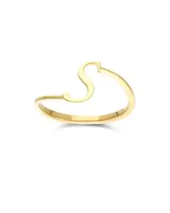 Joyerías Bizzarro Anillo oro amarillo 14k con inicial s oferta