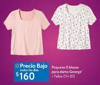 aquete 2 blusas para dama George • Tallas CH-EG