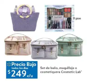 Walmart Set de baño, maquillaje o cosmetiquera Cosmetic Lab oferta