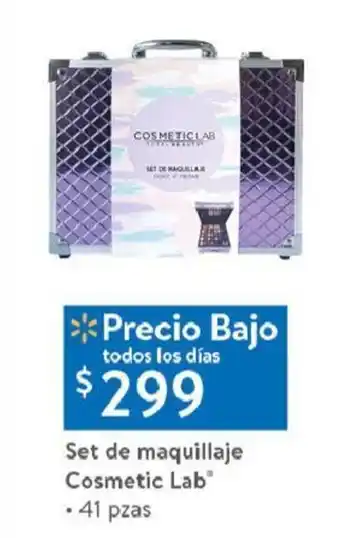 Walmart Set de maquillaje Cosmetic Lab • 41 pzas oferta
