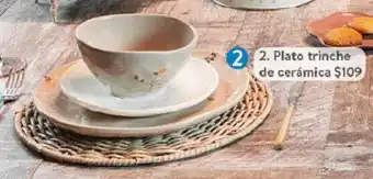 Walmart Plato trinche de cerámica oferta