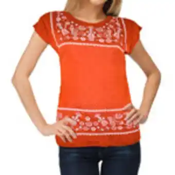 Waldos Blusa para dama color naranja oferta