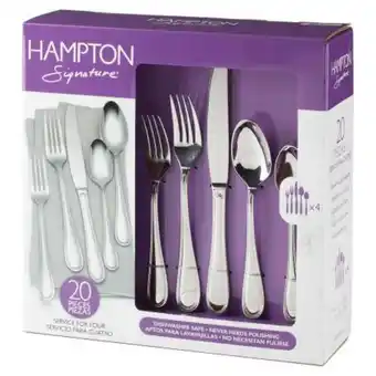 Set de cubiertos hampton signature marilla 20 pzas