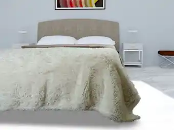 Colap La Palestina Colcha peluda bonded sobrecamero hueso oferta
