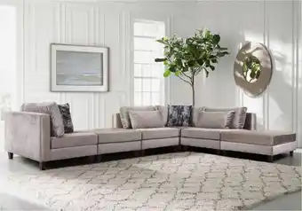 Sillon esquinero dimap quebec plata c/3 cojines