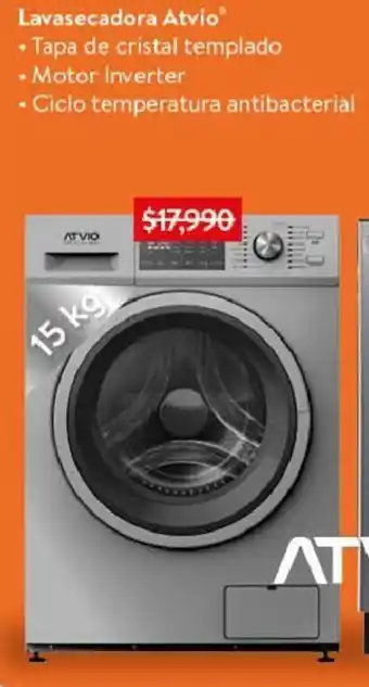 Walmart Lavasecadora Atvio® 15kg oferta