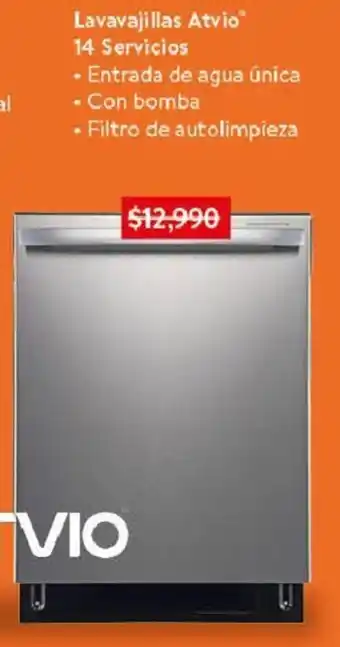 Walmart Lavavajillas Atvio® oferta