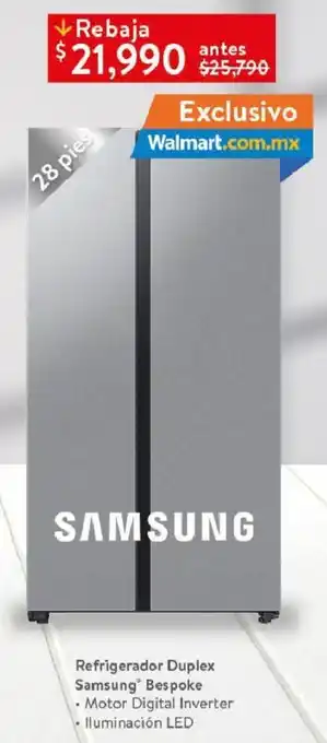 Refrigerador Duplex Samsung Bespoke 28 pies