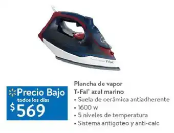 Plancha de vapor T-Fal azul marino