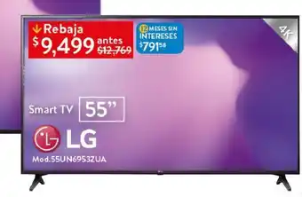 Walmart Smart TV 55" LG Mod.55UN6953ZUA oferta
