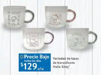 Walmart Variedad de tazas de borosilicato Hello Kitty® oferta