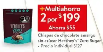 Walmart Chispas de chocolate amargo sin azúcar Hershey's® Zero Sugar • 2 por oferta